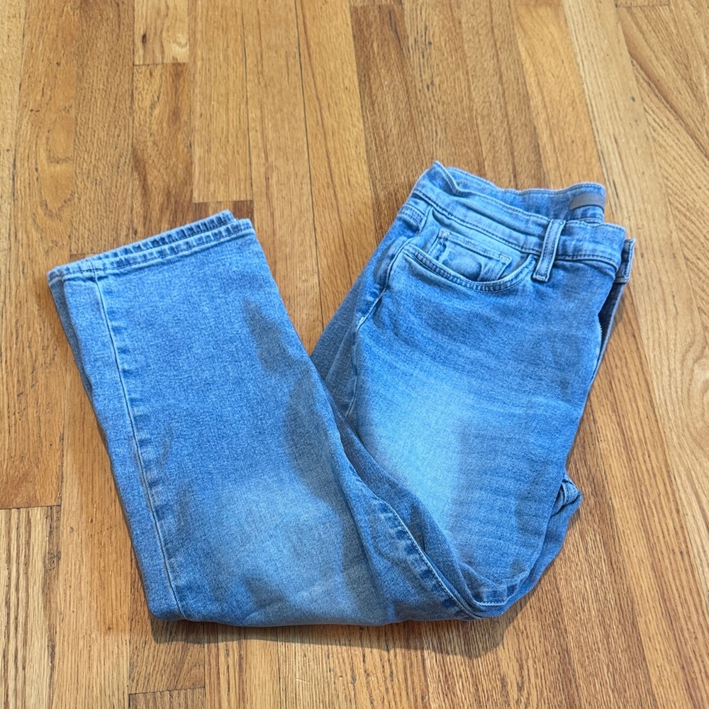 Joe’s Denim Classic Blue Lara Mid Rise Cigarette Crop Denim Jeans Womens 29